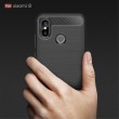 Xiaomi Mi 8 (6.21-inch) Удароустойчив Carbon Fiber Калъф и Протектор