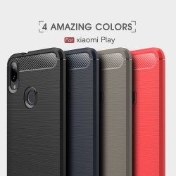 Xiaomi Mi Play Carbon Fiber Калъф и Протектор