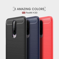 Xiaomi Redmi K30/K30 5G Удароустойчив Carbon Fiber Калъф и Протектор