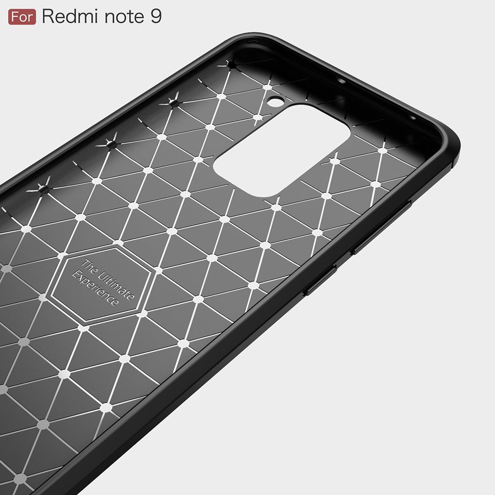 Xiaomi Redmi Note 9/Redmi 10X 4G Удароустойчив Carbon Fiber Калъф и Протектор