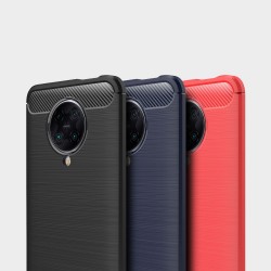 Xiaomi Redmi K30 Ultra Удароустойчив Carbon Fiber Калъф и Протектор