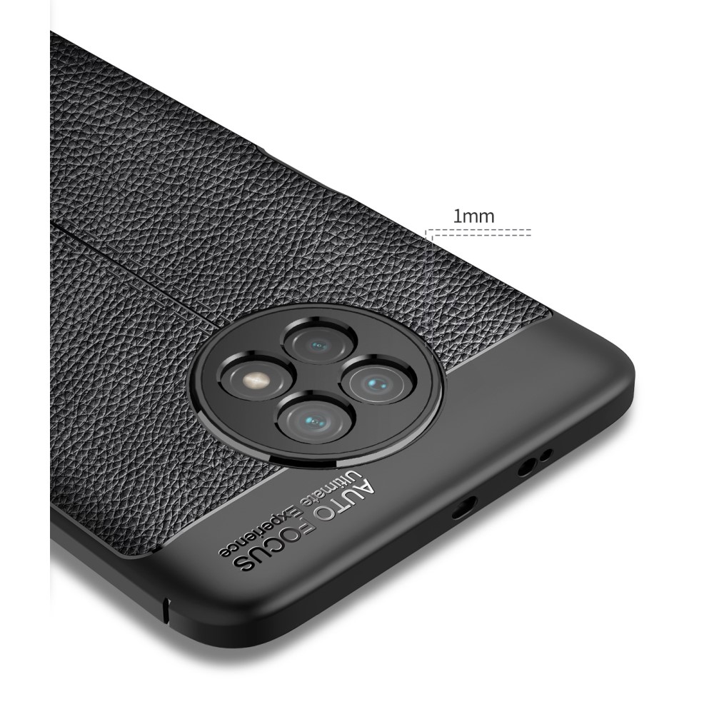 Xiaomi Redmi Note 9 5G / Note 9T 5G Удароустойчив Litchi Skin Калъф и Протектор