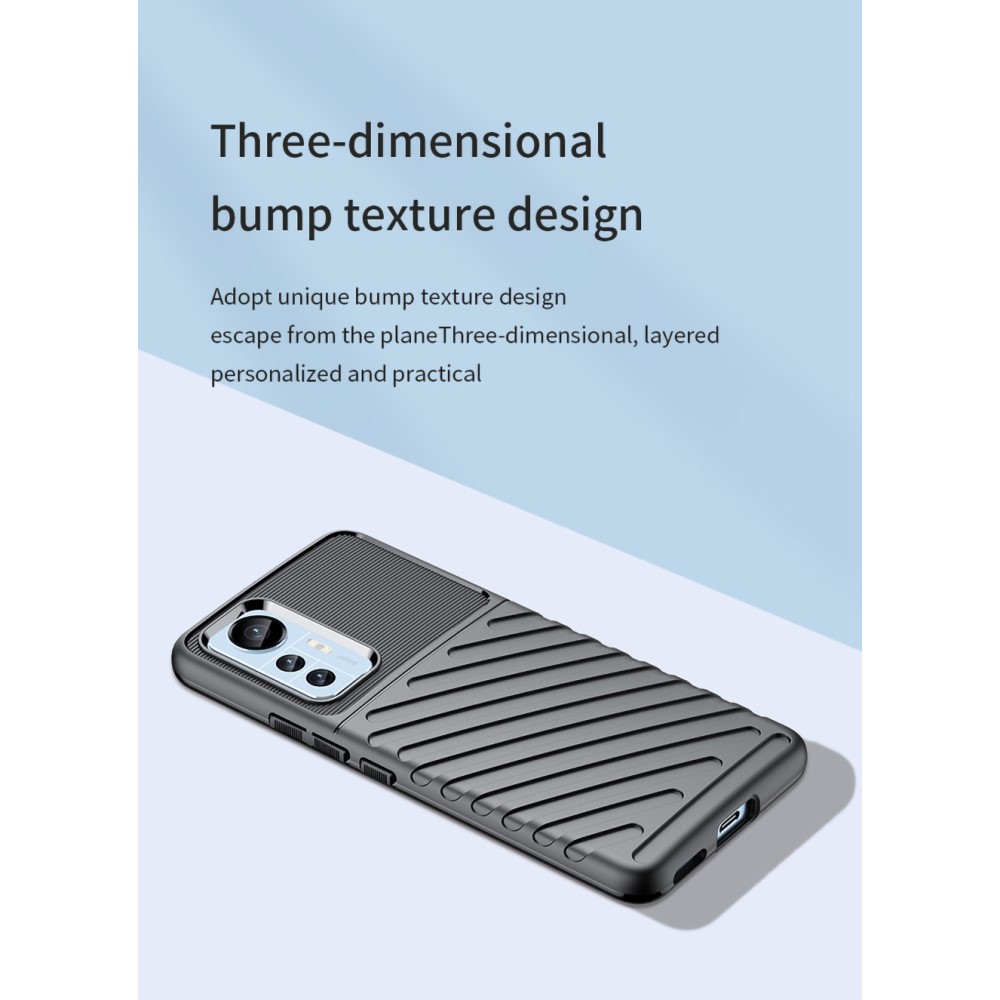 Xiaomi 12 Lite 5G  Удароустойчив Twill Texture Калъф и Протектор
