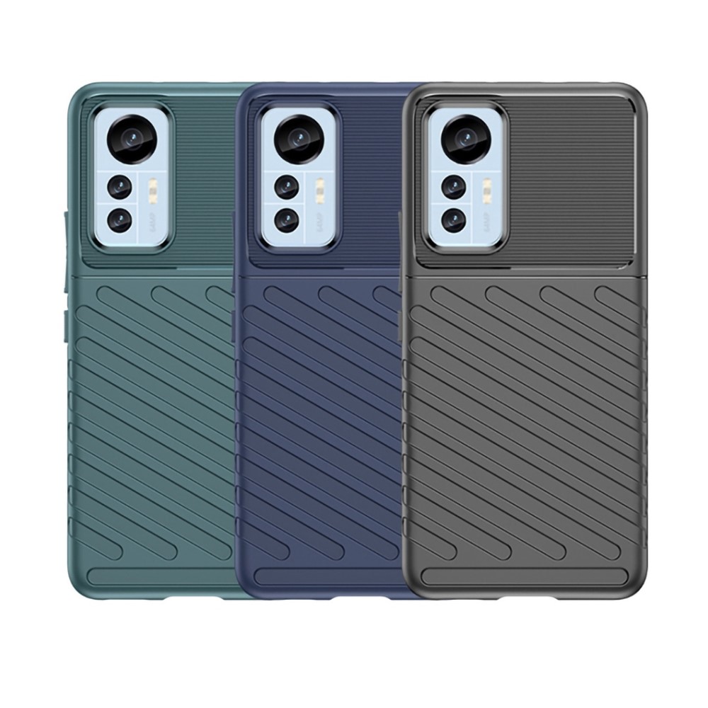 Xiaomi 12 Lite 5G  Удароустойчив Twill Texture Калъф и Протектор