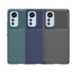 Xiaomi 12 Lite 5G  Удароустойчив Twill Texture Калъф и Протектор