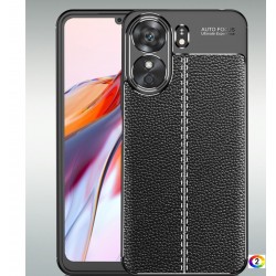 Xiaomi Redmi 13C / Poco C65 4G Удароустойчив Litchi Skin Калъф и Протектор