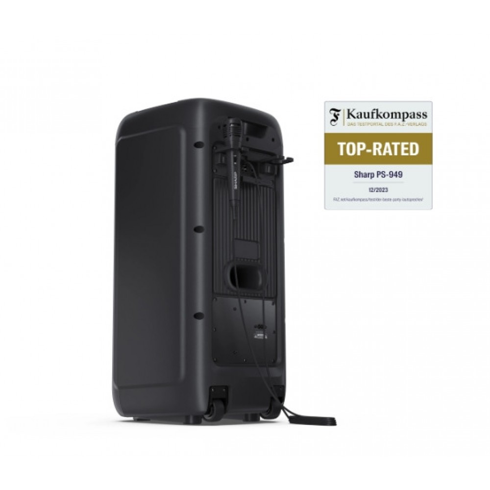 Sharp PS-949, XPARTY STREET BEAT Преносими Bluetooth Тонколони-132W Диско Светлини, IPX4 Водоустойчиви, до 12часа батерия