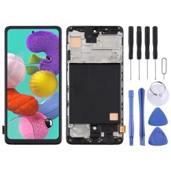 LCD Дисплей и Тъч Скрийн с Рамка за Samsung Galaxy A51