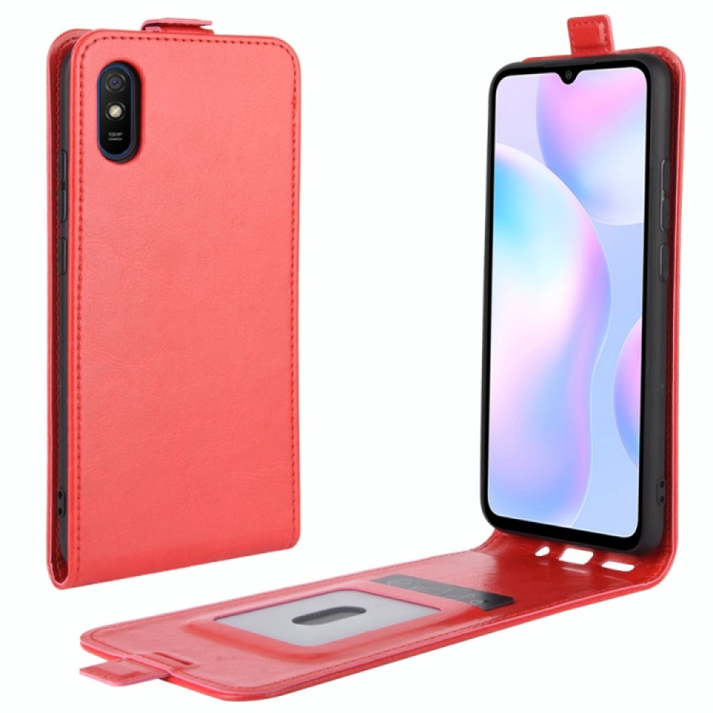 Xiaomi Redmi 9A Флип Кожен Калъф и Протектор