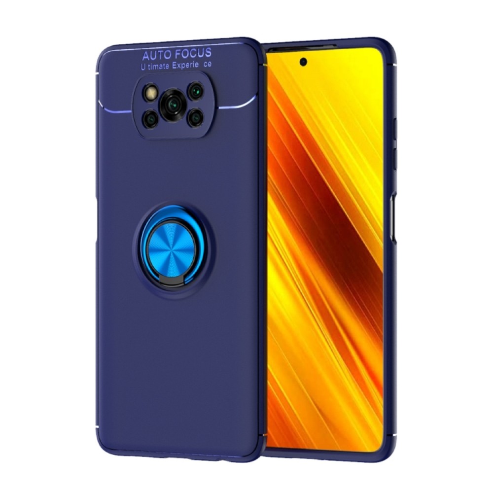 Xiaomi Poco X3 NFC Удароустойчив Metal Ring Калъф и Протектор