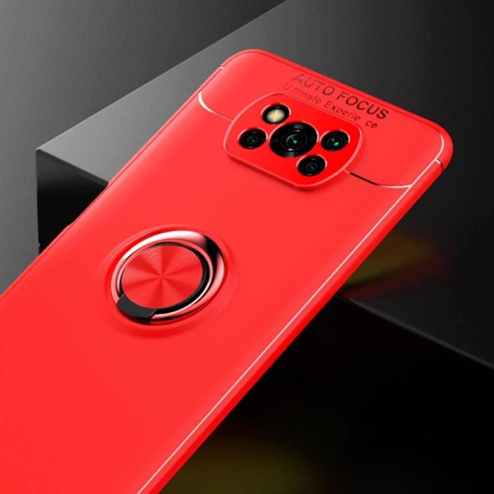 Xiaomi Poco X3 NFC Удароустойчив Metal Ring Калъф и Протектор