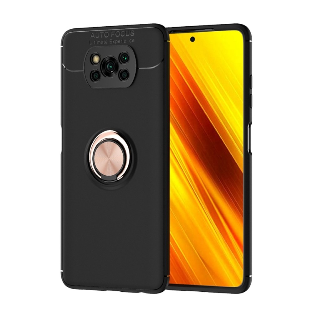 Xiaomi Poco X3 NFC Удароустойчив Metal Ring Калъф и Протектор