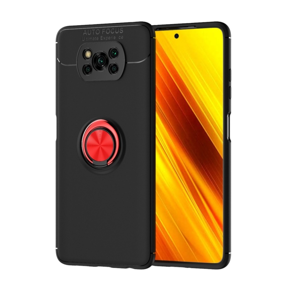 Xiaomi Poco X3 NFC Удароустойчив Metal Ring Калъф и Протектор
