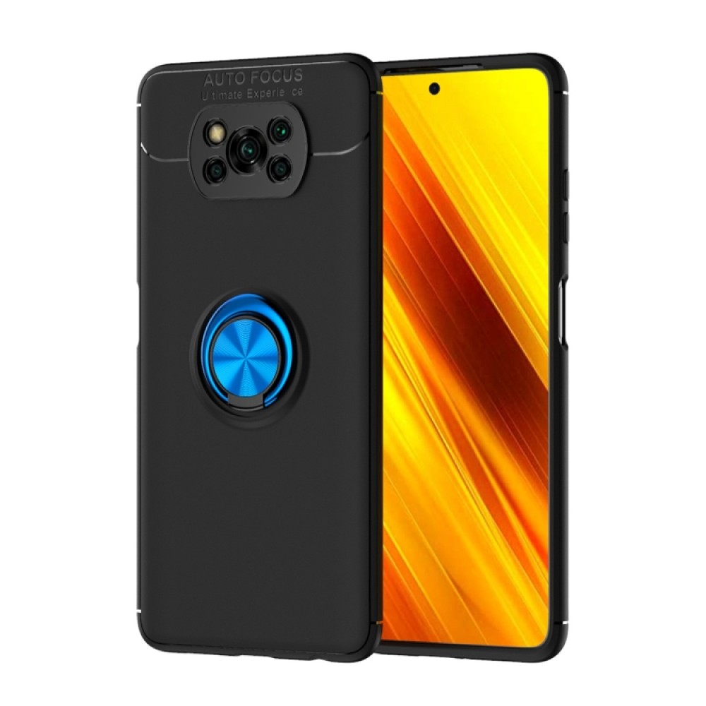 Xiaomi Poco X3 NFC Удароустойчив Metal Ring Калъф и Протектор