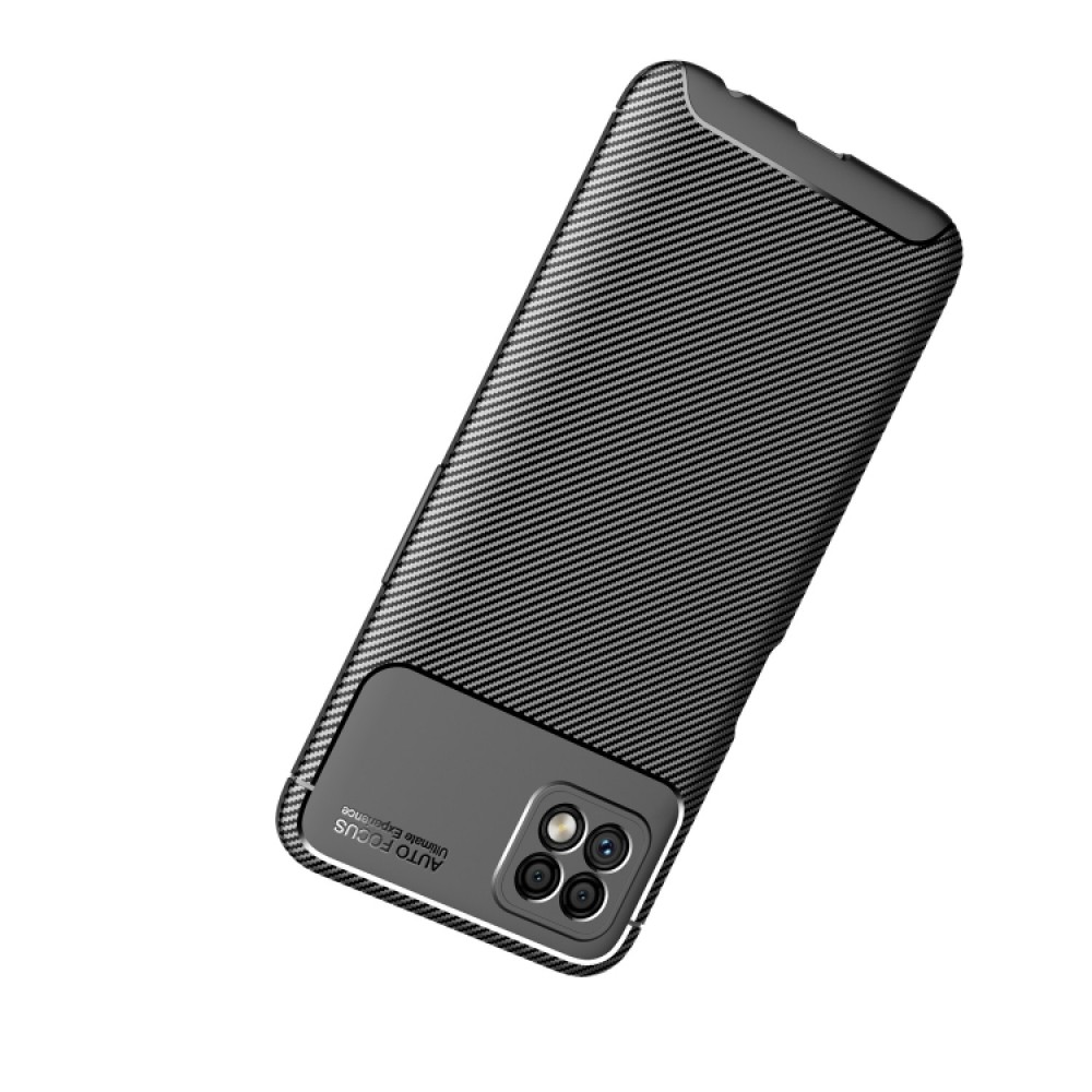 Xiaomi Poco C3 Удароустойчив Carbon Fiber Калъф и Протектор