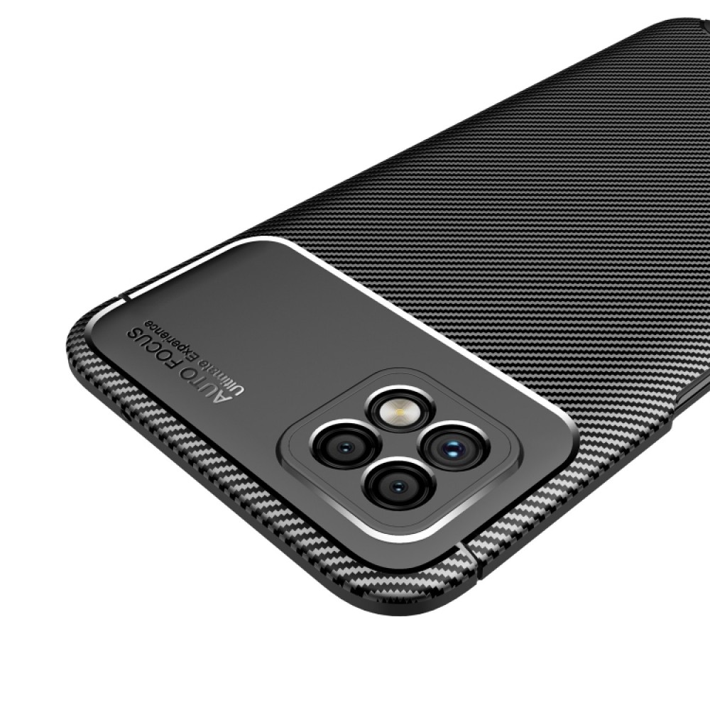 Xiaomi Poco C3 Удароустойчив Carbon Fiber Калъф и Протектор
