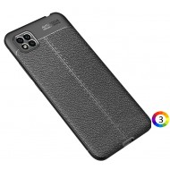 Xiaomi Poco C3 Удароустойчив Litchi Skin Калъф и Протектор