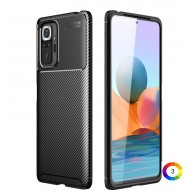Xiaomi Redmi Note 10 4G / Note 10S  Удароустойчив Carbon Fiber Калъф и Протектор