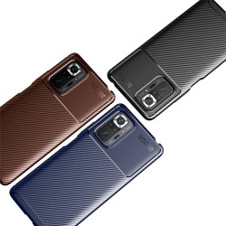 Xiaomi Redmi Note 10 4G / Note 10S  Удароустойчив Carbon Fiber Калъф и Протектор