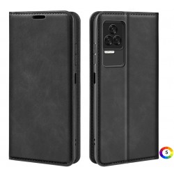 Xiaomi Redmi K50 Pro Retro-skin Magnetic Кожен Калъф и Протектор