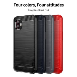 Samsung Galaxy Xcover6 Pro / Xcover Pro 2  Удароустойчив MOFI Carbon Fiber Калъф и Протектор