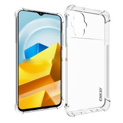 Xiaomi Poco M5 4G Удароустойчив ENKAY Силиконов Калъф и Протектор