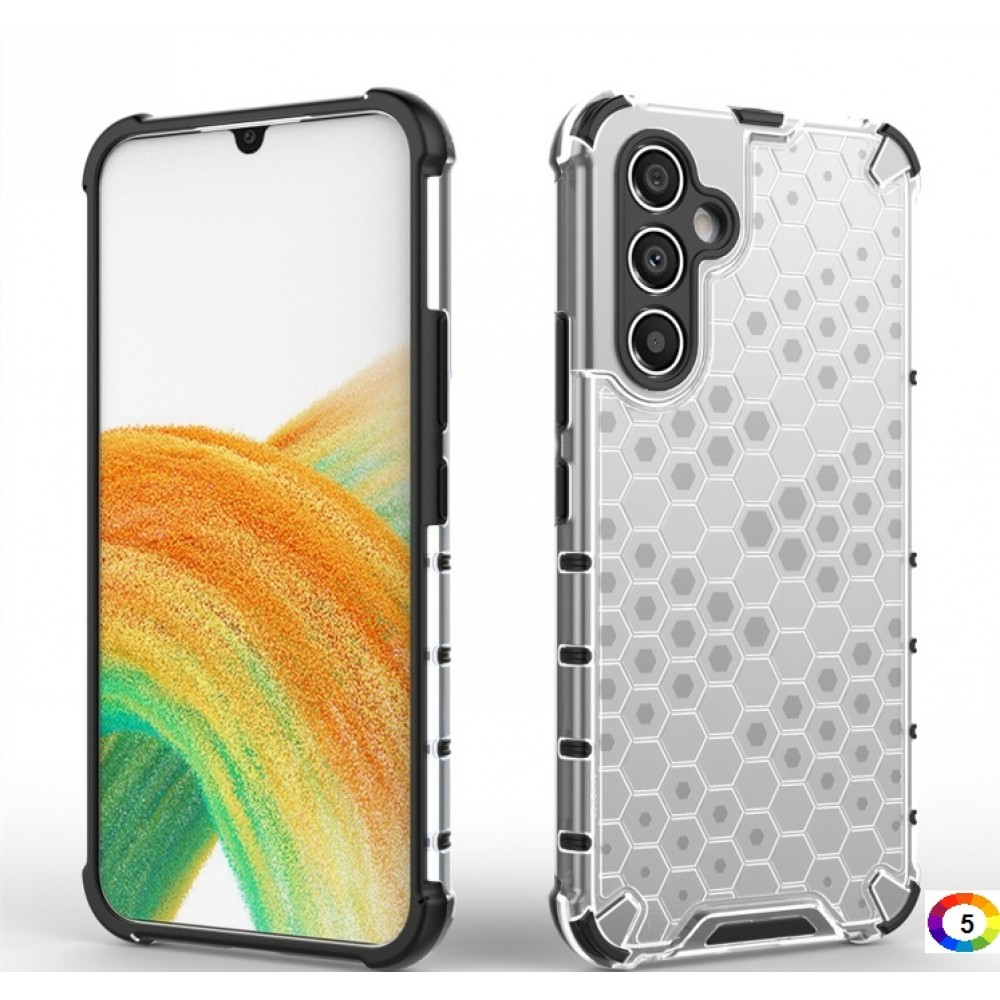 Samsung Galaxy A34 5G Силиконов Калъф Honeycomb TPU и Протектор