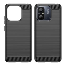 Xiaomi Redmi 12C / 11A Удароустойчив Carbon Fiber Калъф и Протектор