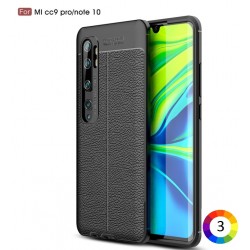 Xiaomi Mi CC9 Pro / Note 10 Удароустойчив Litchi Skin Калъф и Протектор