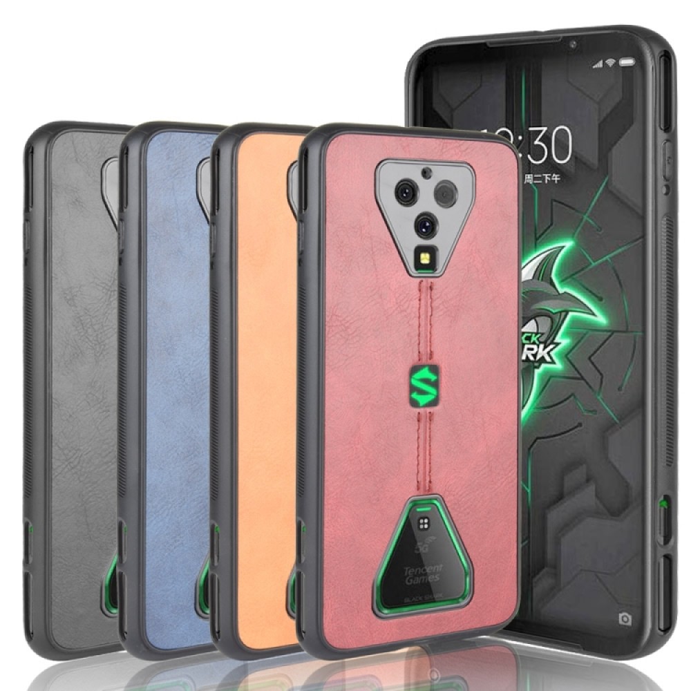 Xiaomi Black Shark 3 Pro Удароустойчив Sewing Cow Pattern Калъф и Скрийн Протектор
