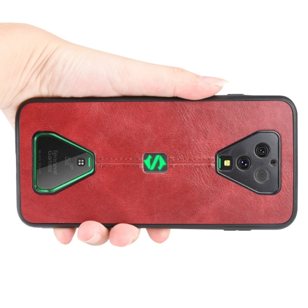 Xiaomi Black Shark 3 Pro Удароустойчив Sewing Cow Pattern Калъф и Скрийн Протектор