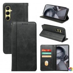 Samsung Galaxy M35 5G Calf Texture Кожен Калъф и Протектор