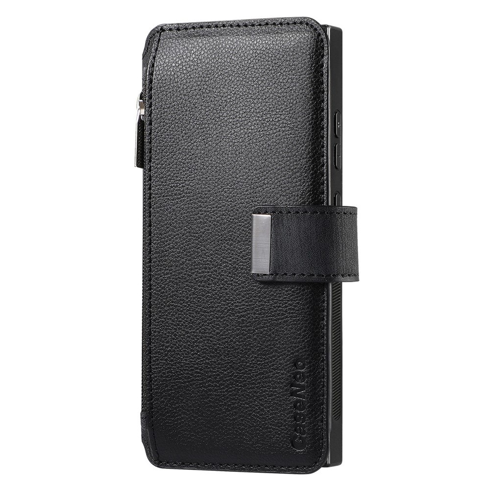 Калъф за Samsung Galaxy S24 Ultra CASENEO MW-02 Магнитен Портфейл от PU Кожа с Джоб с Цип, RFID Защита и Скрийн Протектор – 6 цвята