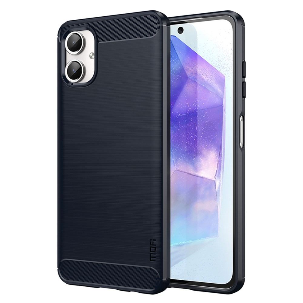 Samsung Galaxy A06 MOFI  Удароустойчив Carbon Fiber Калъф и Протектор