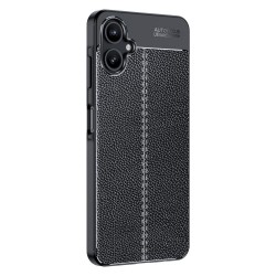Samsung Galaxy A06 Удароустойчив Litchi Skin Калъф и Протектор
