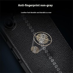 Samsung Galaxy A06 Удароустойчив Litchi Skin Калъф и Протектор