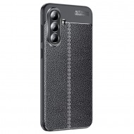 Samsung Galaxy A36 5G / A56 5G Удароустойчив Litchi Skin Калъф и Протектор