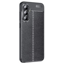 Samsung Galaxy A36 5G / A56 5G Удароустойчив Litchi Skin Калъф и Протектор