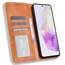 Samsung Galaxy A36 5G / A56 5G Retro Texture Wallet Калъф и Протектор
