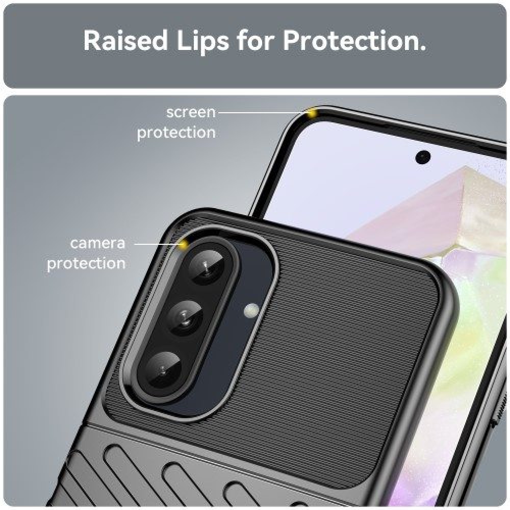 Samsung Galaxy A36 5G / A56 5G Удароустойчив Twill Texture Калъф и Протектор