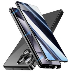 Samsung Galaxy S25 Ultra Калъф Anti-Spy със Закалено Стъкло и Магнитно Закопчаване + Протектор
