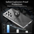 Samsung Galaxy S25 Ultra Калъф Anti-Spy със Закалено Стъкло и Магнитно Закопчаване + Протектор