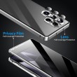 Samsung Galaxy S25 Ultra Калъф Anti-Spy със Закалено Стъкло и Магнитно Закопчаване + Протектор