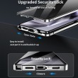 Samsung Galaxy S25 Ultra Калъф Anti-Spy със Закалено Стъкло и Магнитно Закопчаване + Протектор