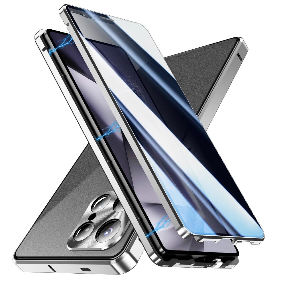 Samsung Galaxy S25 Ultra Калъф Anti-Spy със Закалено Стъкло и Магнитно Закопчаване + Протектор
