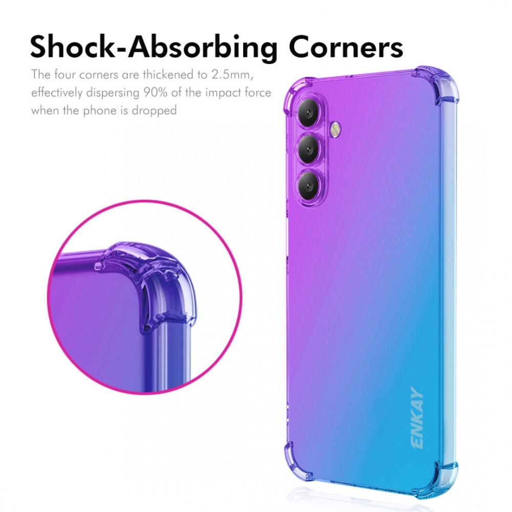Samsung Galaxy A36 5G / A56 5G Удароустойчив ENKAY2 Силиконов Калъф и Протектор