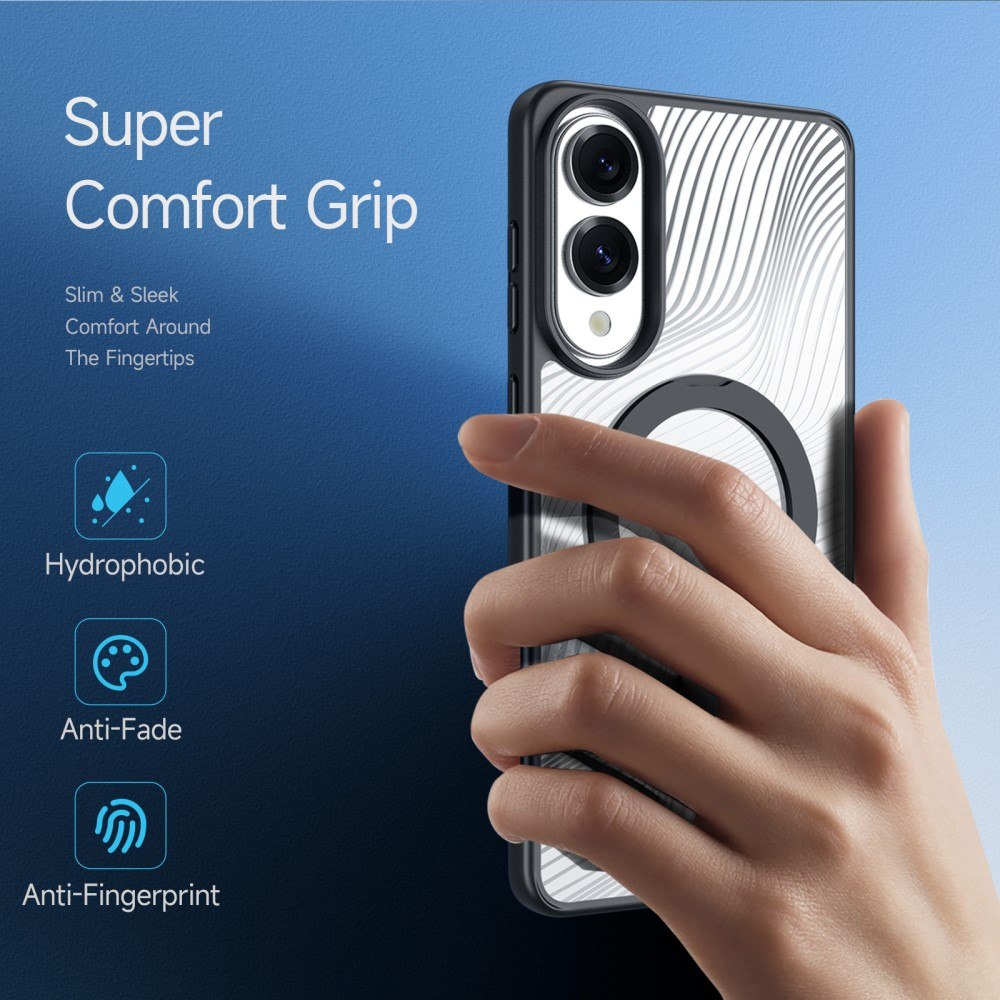 DUX DUCIS Aimo Калъф за Samsung Galaxy S25 Edge– TPU+PC, Черен, със Скрийн Протектор