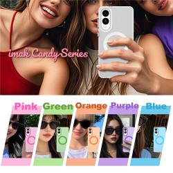 Samsung Galaxy S25 Edge IMAK Силиконов Калъф Candy Series TPU +PET/ MagSafe и Протектор