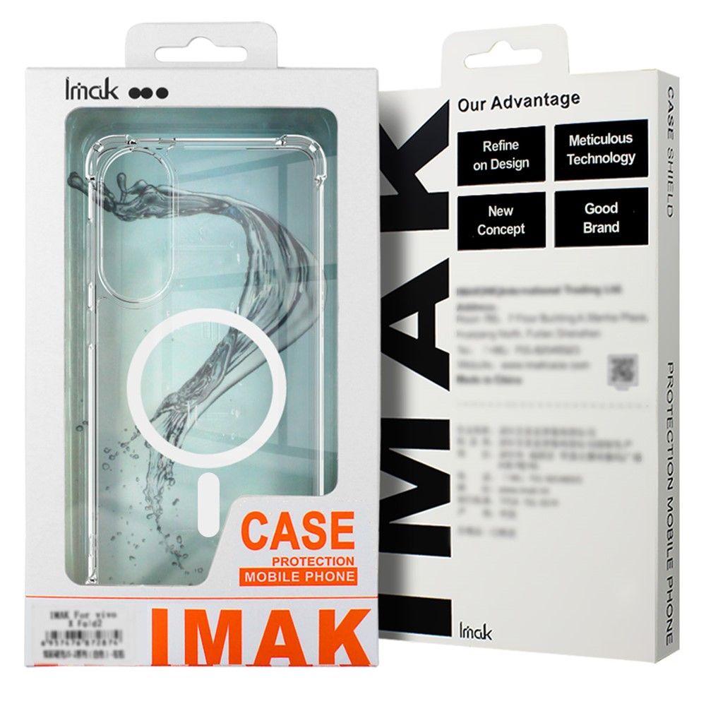 Samsung Galaxy S25 Edge IMAK Силиконов Калъф Candy Series TPU +PC/Clear  MagSafe и Протектор