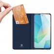 DUX DUCIS Кожен Калъф и Протектор за Samsung Galaxy A17 5G / A17 4G - Държач за Карти и Стойка (Черен, Син, Розов)